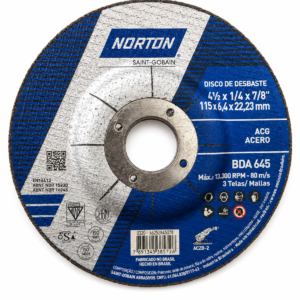 Disco Desbaste 4 1/2"X1/4 (6,4mm) Norton
