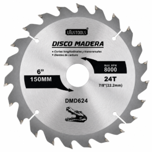 Disco De Sierra P/Madera Nº6 De 24t Uyustools