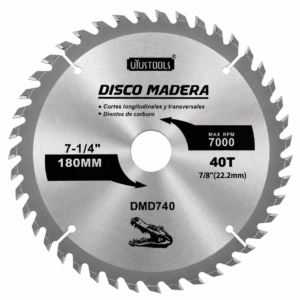 Disco De Sierra P/Madera Nº7 1/4 De 40 Uyustools