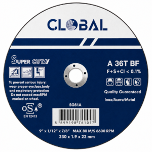 Disco De Corte Metal 7" De 1.6mm Global