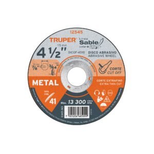 Disco De Corte 4.1/2 X 7/8 (1mm) Truper